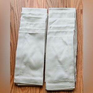 Williams Sonoma Hotel Dinner Napkins 12 Ivory 20”x20 Cloth Cotton Formal Dining